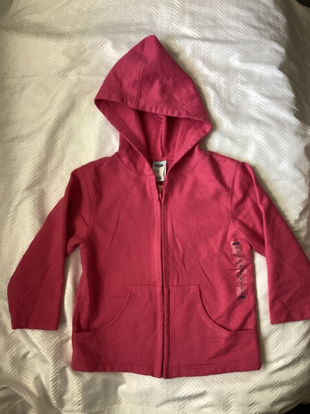Old Navy Pink Zip Hoodie Jacket Kids 2T Girls NEW